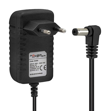 8 Volt - 2 Amper 5.5*2.5 Mm Uçlu Pos Makinesi Adaptörü