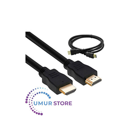 HDMI Kablo Kısa HDMI Kablosu Altın Uçlu Full Hd 3D LCD LED Ps3 Uydu - 50 cm