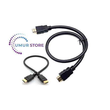 HDMI Kablo Kısa HDMI Kablosu Altın Uçlu Full Hd 3D LCD LED Ps3 Uydu - 50 cm