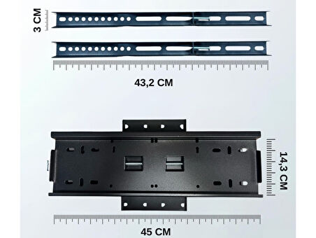 Altus Al43 Fhd 6523 Full Hd Android 108/109 Ekran Lcd Led TV Hareketli Duvar Askı Aparatı