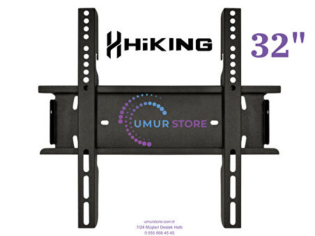 Hiking 32HS24000 32" Smart 32”, 39”, 40” Uyumlu Lcd Led TV Sabit Duvar Askı Aparatı