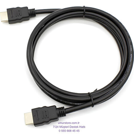 HDMI Kablo 10 Metre – 1080p Full HD, Siyah Renk, Altın Uçlu Uzun Mesafe TV Bağlantı Kablosu