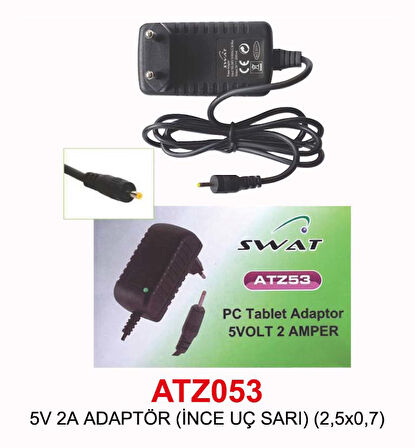 5V 2A ADAPTÖR (İNCE UÇ SARI) (2,5x0,7)