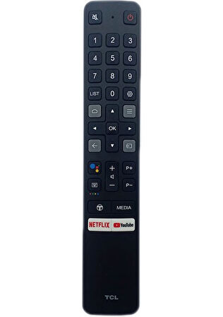 TCL Sesli Kontrol Uzaktan Kumandası, Tcl Sesli LCD LED Tv Için Uzaktan Kumanda RC901V Netflix Youtube Için Yedek