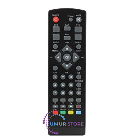 Rose HD Uydu Alıcı Kumandası