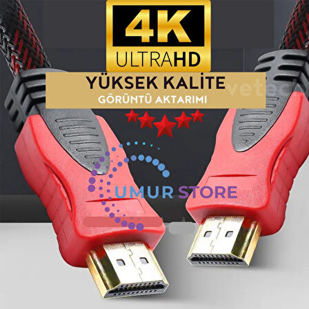 3 Metre HDMI Kablo Full Hd Tv Monitör Uydu Alıcısı Pc Uyumlu HDMI Kablosu