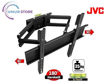 Jvc LT-43VU3105T 43'' Uydu Alıcılı 4K Ultra HD Smart 32- 55 inç Çift Kollu Hareketli Lcd Led Tv Askı Aparatı
