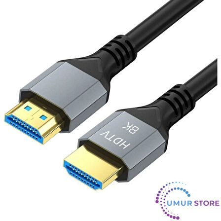 Ultra Yüksek Hızlı 8k HDMI 2.1 Kablo 2 Metre