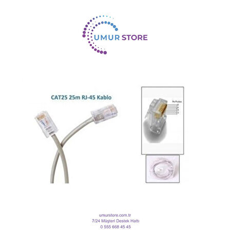 25 Metre Cat5 Utp Patch Cord Kablosu