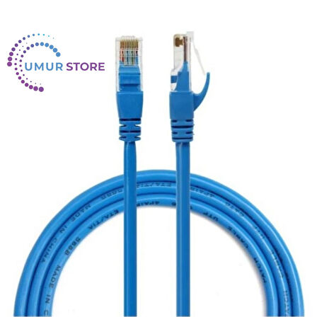 Cat6 Internet Ethernet Kablosu 2 x RJ45 Patch Lan Modem Kablosu 2 Metre