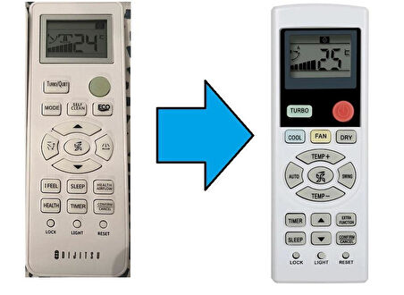 Dijitsu  Klima Kumandası-Isıtma Modu Yoktur