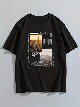 Zaman Yeniden Gelişiyor, İlerliyor' Desenli Baskı