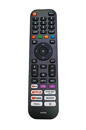 AWOX B225000UHD - B225580UHD/S/W VİDAA Serisi Uyumlu 4K Led Smart Android Tv Uzaktan Kumandası