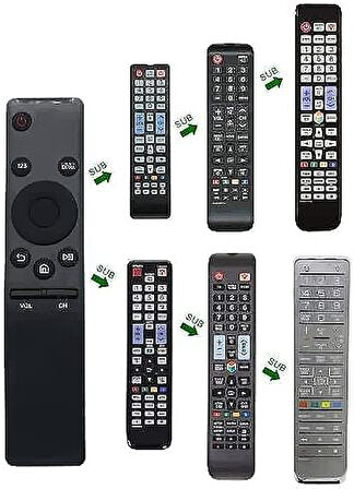 Samsung SMART LCD-LED TV için Uygun - Smart 4K LED Tv Uyumlu Universal Akıllı Kumanda Yedek kumanda