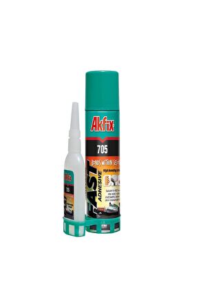 Akfix 705 Mdf Kit Hızlı Yapıştırıcı 400ml + 100gr GA065