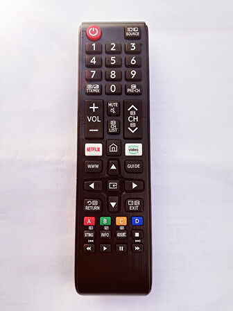Samsung ile uyumlu Netflix Primevideo Tuşlu 4K Led Tv Kumandası
