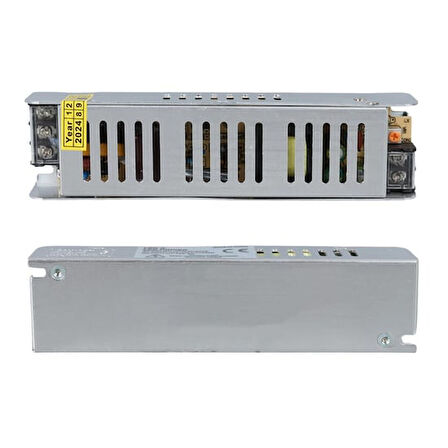 12 Volt 5 Amper Slim Metal Kasa Adaptör 160x40x35mm