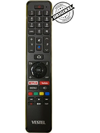 Vestel Android Smart LED Tv Kumanda Mikrofonlu Ses Komutlu Kumanda (Orjınal)