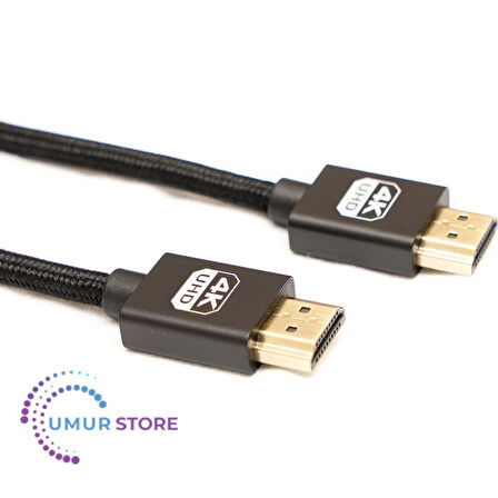 HDMI To HDMI Kablo Spiralli 4K 60Hz 80CM
