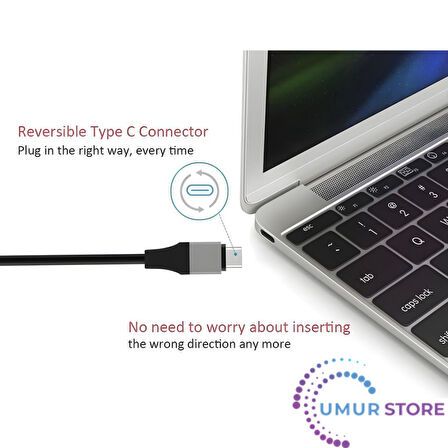 Type-C HDMI USB 3.1 Uyumlu Adaptör Kablosu Hdtv 30Hz 4K Usb-C Kablo Pc Için Monitör
