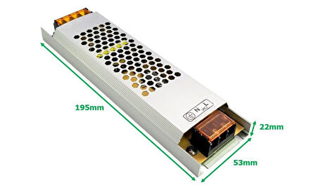 12Volt 17Amper Adaptör Ultra Slim Led Trafosu