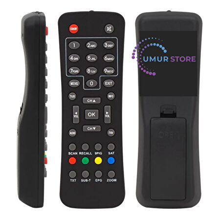 Kawai Büyük Kalıp SD Uydu Alıcısı Kumandası