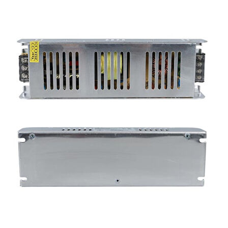 12 Volt 20 Amper 240 Watt Slim Metal Kasa Adaptör 225x65x38mm