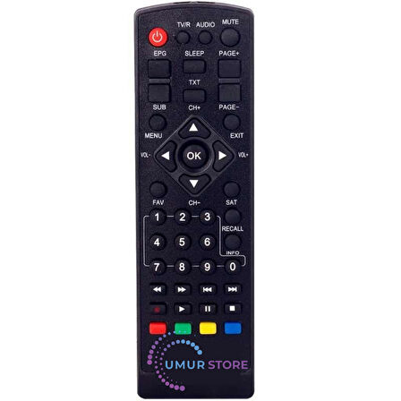 Uyumlu Moonstar DSR-6500 Wolf HD Uydu Kumandası