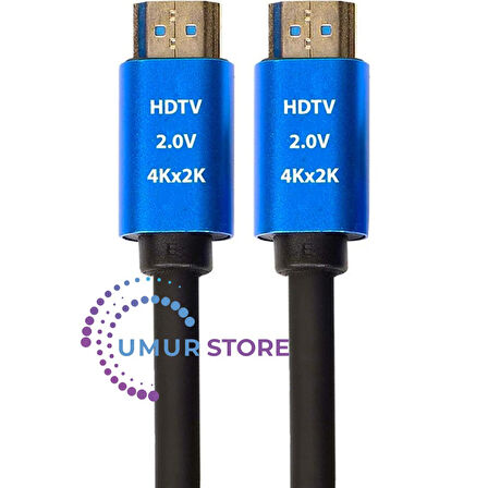 4K Ultra Hd 2.0V Alüminyum Başlık Altın Uçlu Hdmi Kablo 3 mt