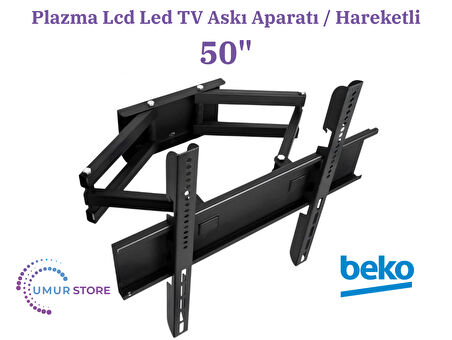 Beko Crystal 8B50D895A 50'' 4K Smart 126/127 Ekran Lcd Led TV Hareketli Duvar Askı Aparatı