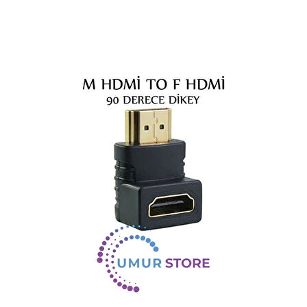 M Hdmi To F Hdmi 90 Derece Dikey