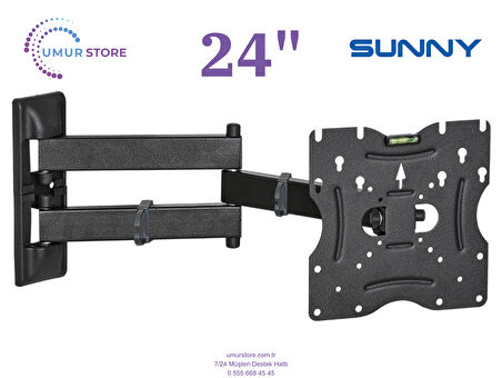 Sunny SN24LEDI262C-S 24 inç / 22”- 49” Lcd Led Televizyon Hareketli Duvar Askı Aparatı