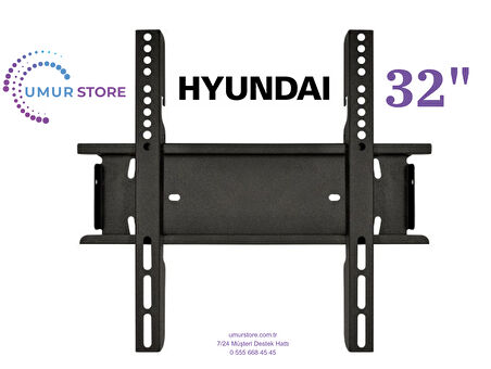Hyundai 32hyn2000 32" 82 Ekran Hd Ready 32”, 39”, 40” Uyumlu Lcd Led TV Sabit Duvar Askı Aparatı