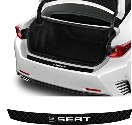 Seat Ateca İçin Uyumlu Aksesuar Oto Arka Tampon Bagaj Koruyucu Sticker 92*7 Cm