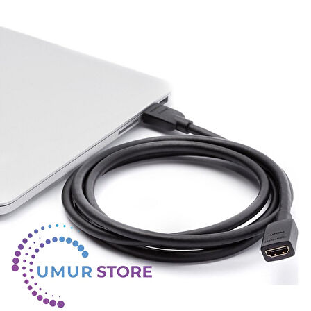 HDMI -Dişi Uzatma Kablosu Altın Uçlu 4K/3D UHD 0.5 mt