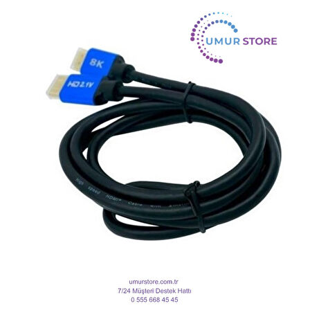 8k Ultra Hd 2.1V 48GBPS Altın Kaplama HDMI Kablo UHD 1 Metre