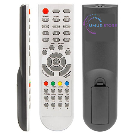 Korax X700-X750 Kayıtlı Uydu Alıcı Kumandası