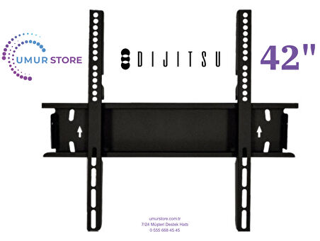 Dijitsu 42Ds9000 42" 106 Ekran FHD Android Smart 42”, 43”, 49”, 50” Uyumlu Lcd Led TV Sabit Duvar Askı Aparatı