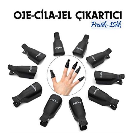 TransForMacion Oje Jel Cila Çıkartma Mandalı 10 lu Paket 718782