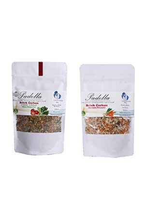 Bebek Çorbası 4 Tahıllı 5 Sebzeli  ve Havuçlu 60 Gr x2 Pırasalı İkili Set Tanışma Paketi