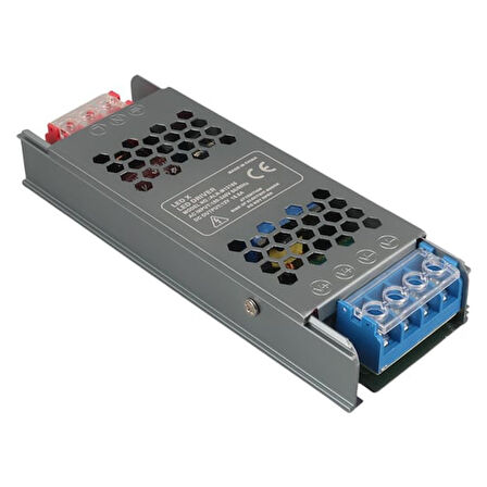 12 Volt 16.5 Amper 72X24X12Mmultra Slim Metal Kasa Adaptör