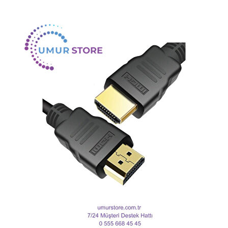 Full HD HDMI 3D 4K Ses Görüntü Kablosu 1.8 M