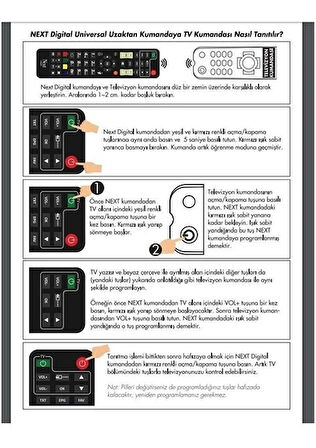 Next 2071 Hd Uydu Kumanda Orjinal