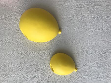 Duvar Dekorasyon Balon Bahçe 1 Büyük Freshco Mavi 2 Küçük Boy Sarı 3’lü