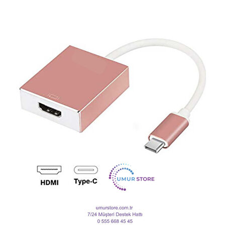 Type-C To HDMI 4K Dönüştürücü Adaptör USB 3.1 10 Gbps