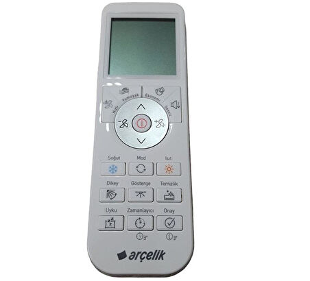 Arçelik ile uyumlu 5401552301 İnverter Klima Kumandası-Siyah Modelede Uyar