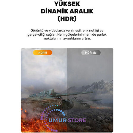 3118 HDMI 2.1 Kablo 8K Ultra Hdtv 2 Metre, 8k 60Hz, 4K 120Hz, 7680P Hdr 2.1V 48GBS Görüntü Kablosu