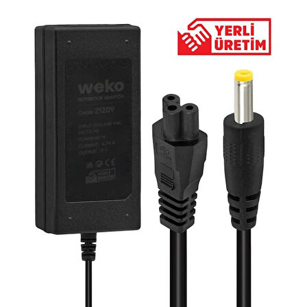 19 Volt 4.74 Amper 90 Watt Notebook Adaptör (4.8*1.7 Uçlu)