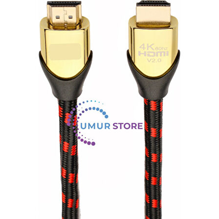 4K60 1 Metre HDMI 2.0 18 Gbps 4K Ultra Hd Premium Sertifikalı 4K 60Hz 26 AWG D-Hdr Hdcp 2.2 Earc Destekli 18 Gbps Yüksek
