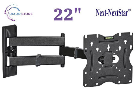 Next YE 22020 KT / 22”- 49” inç Lcd Led Televizyon Monitör Hareketli Duvar Askı Aparatı